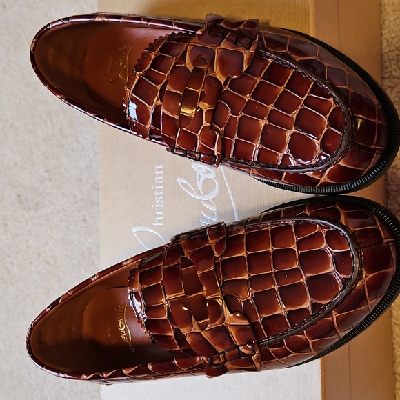 🛑CHRISRIAN LOUBOUTIN Penny Donna Flat Loafers - Picture 2 of 7